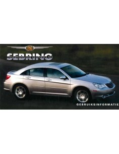 2007 CHRYSLER SEBRING BETRIEBSANLEITUNG NIEDERLÄNDISCH