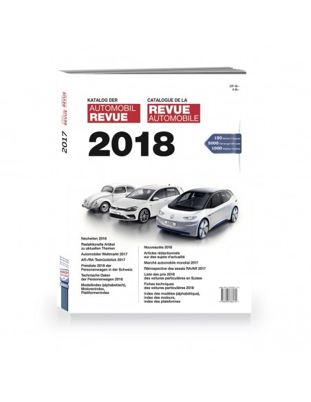 2018 AUTOMOBIL REVUE JAARBOEK DUITS FRANS