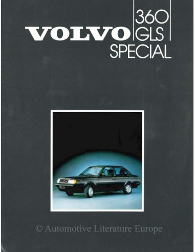 1985 VOLVO 360 GLS SPECIAL BROCHURE NEDERLANDS