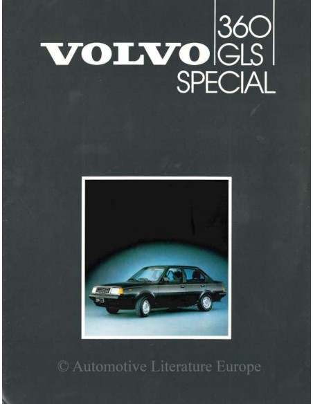 1985 VOLVO 360 GLS SPECIAL PROSPEKT NIEDERLÄNDISCH