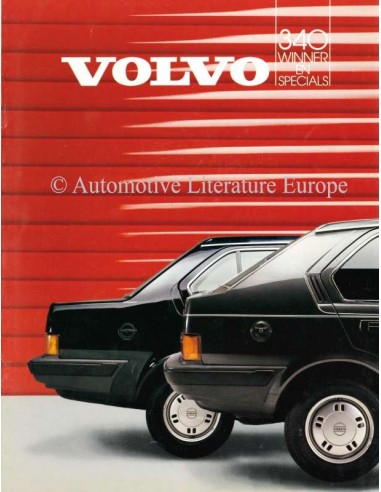 1985 VOLVO 340 WINNER & SPECIALS BROCHURE DUTCH