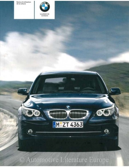 2007 BMW 5 SERIE INSTRUCTIEBOEKJE FRANS