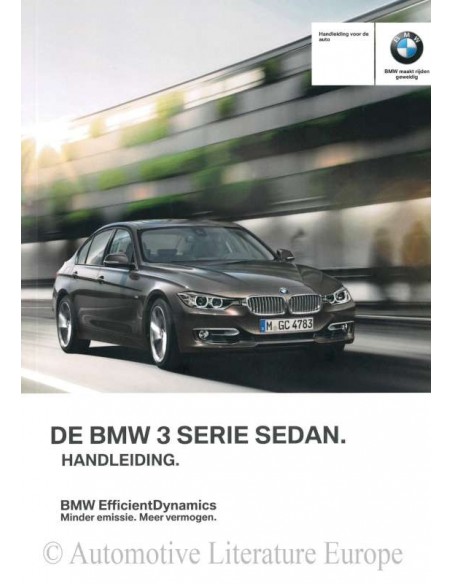 2012 BMW 3 SERIES SALOON OWNER'S MANUAL DUTCH