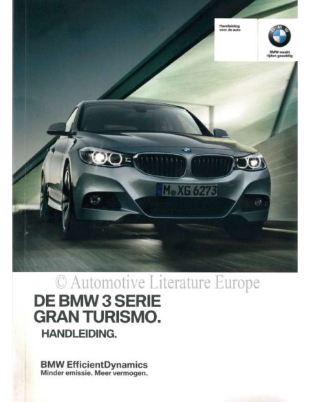 2016 BMW 3 SERIE GRAN TURISMO INSTRUCTIEBOEKJE NEDERLANDS
