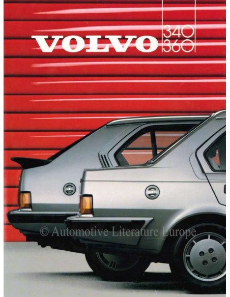 1986 VOLVO 340 / 360 BROCHURE NEDERLANDS