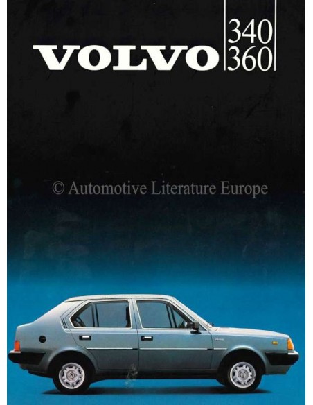 1983 VOLVO 340 / 360 BROCHURE NIEDERLÄNDISCH