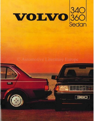 1984 VOLVO 340 / 360 SALOON BROCHURE DUTCH
