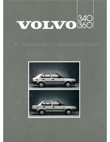 1985 VOLVO 340 / 360 BROCHURE FRANS