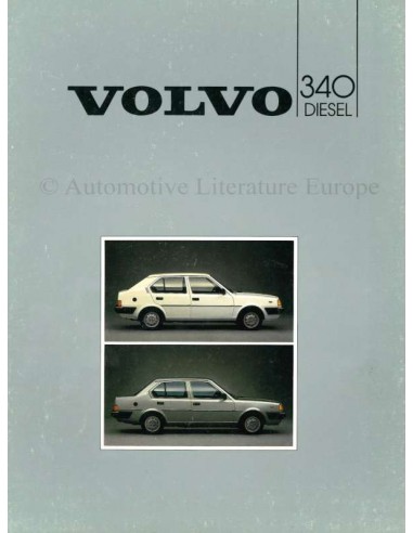 1985 VOLVO 340 DIESEL BROCHURE DUTCH