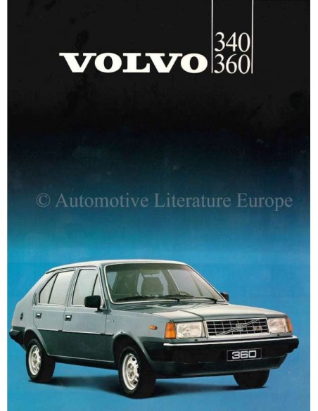 1983 VOLVO 340 / 360 BROCHURE DUTCH