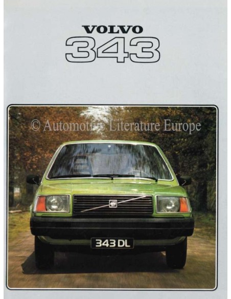 1978 VOLVO 343 BROCHURE NEDERLANDS