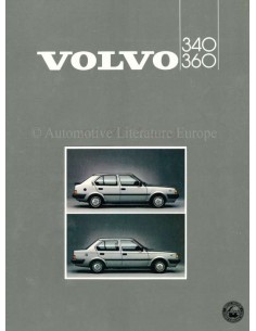 1985 VOLVO 340 / 360 BROCHURE ENGELS