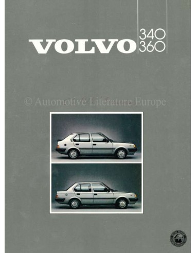 1985 VOLVO 340 / 360 BROCHURE ENGLISH