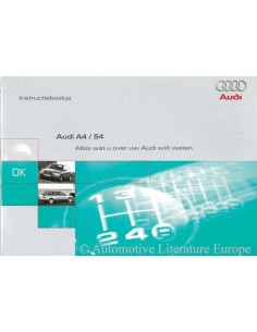 1998 AUDI A4 & S4 BETRIEBSANLEITUNG NIEDERLÄNDISCH
