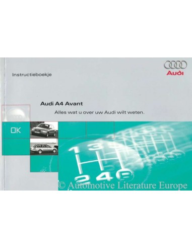 1996 AUDI A4 AVANT BETRIEBSANLEITUNG NIEDERLÄNDISCH