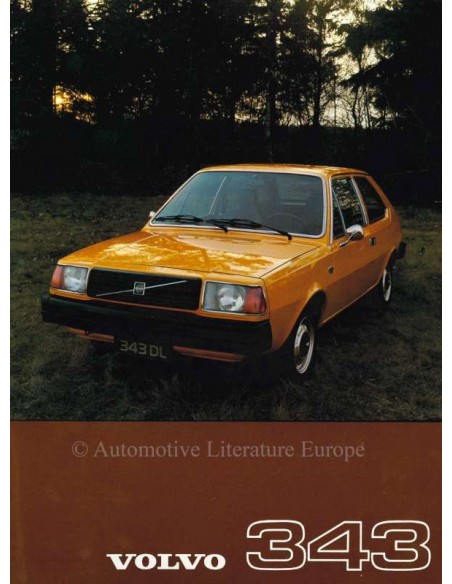 1976 VOLVO 343 LEAFLET NEDERLANDS