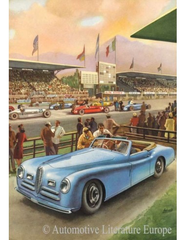 1948 ALFA ROMEO 6C 2500 SPORT & SUPER SPORT LEAFLET ENGELS