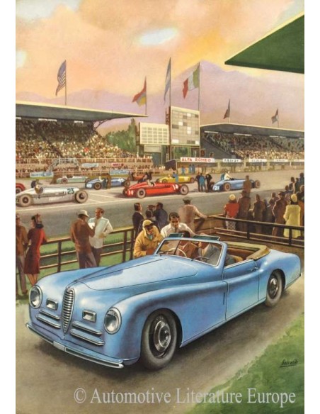 1948 ALFA ROMEO 2500 SPORT & SUPER SPORT DATENBLATT ENGLISCH