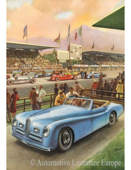 1948 ALFA ROMEO 6C 2500 SPORT & SUPER SPORT LEAFLET ENGELS
