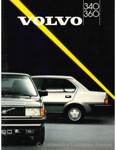 1987 VOLVO 340 / 360 BROCHURE DANISH