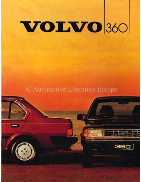 1984 VOLVO 360 BROCHURE DUITS