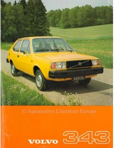 1977 VOLVO 343 DATENBLATT NIEDERLÄNDISCH
