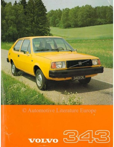 1977 VOLVO 343 DATENBLATT NIEDERLÄNDISCH