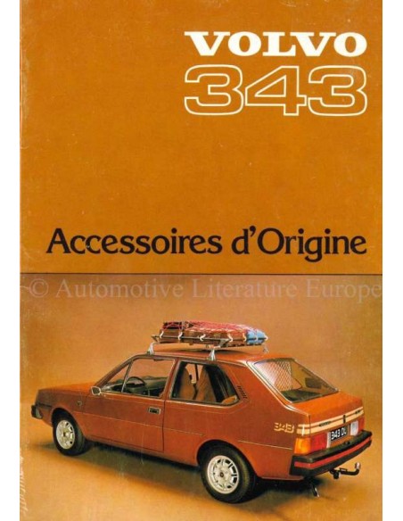 1977 VOLVO 343 ACCESSORIES BROCHURE FRENCH