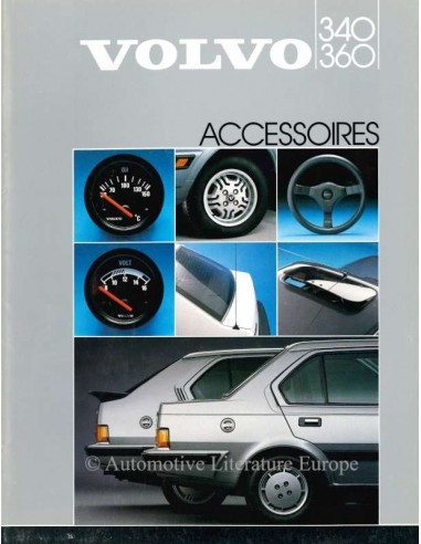 1986 VOLVO 340 / 360 ACCESSOIRES BROCHURE NEDERLANDS