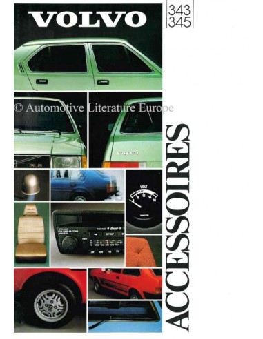 1981 VOLVO 343 / 345 ACCESSORIES BROCHURE DUTCH