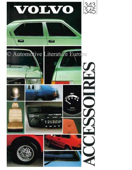 1981 VOLVO 343 / 345 ACCESSORIES BROCHURE DUTCH