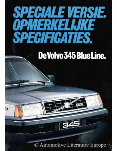 1982 VOLVO 345 BLUE LINE BROCHURE NEDERLANDS