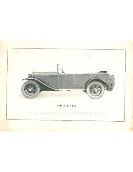 1927 CEIRANO TIPO N 150 / S 150 INSTRUCTIEBOEKJE ITALIAANS