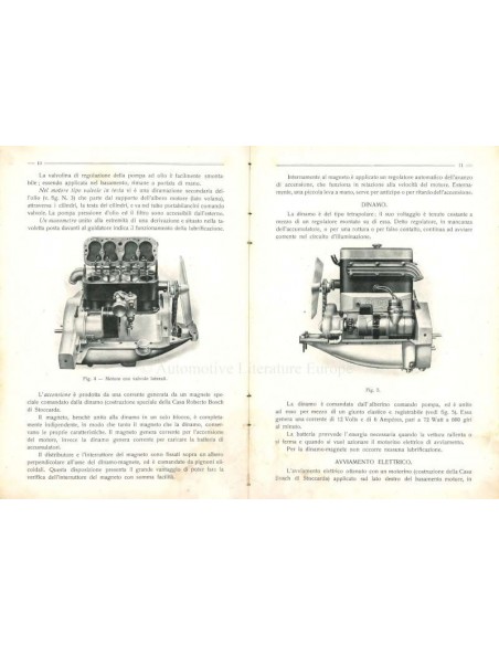 1927 CEIRANO TIPO N 150 / S 150 OWNER'S MANUAL ITALIAN