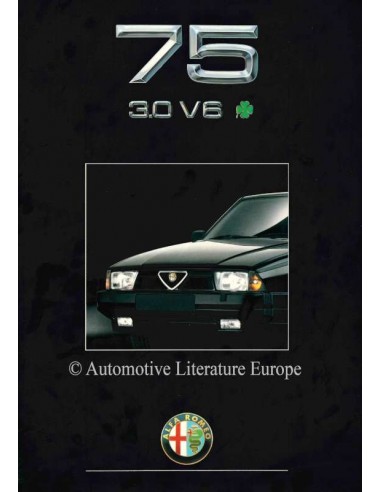 1990 ALFA ROMEO 75 3.0 V6 QV PROSPEKT DEUTSCH