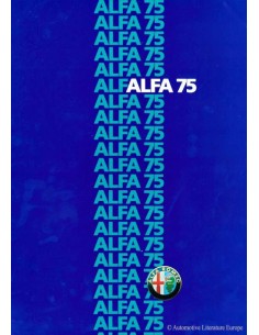1985 ALFA ROMEO 75 PROSPEKT NIEDERLÄNDISCH