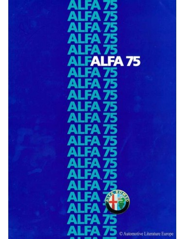 1985 ALFA ROMEO 75 BROCHURE NEDERLANDS