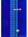 1985 ALFA ROMEO 75 BROCHURE DUTCH