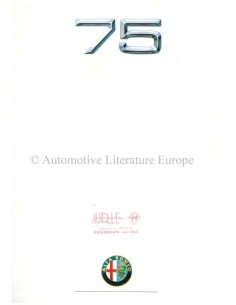 1989 ALFA ROMEO 75 BROCHURE ITALIAN