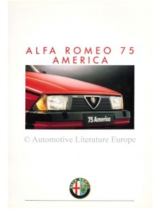 1987 ALFA ROMEO 75 AMERICA BROCHURE GERMAN