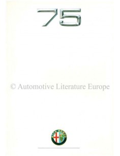 1991 ALFA ROMEO 75 BROCHURE ITALIAN