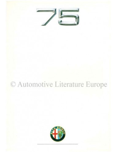 1991 ALFA ROMEO 75 PROSPEKT ITALIENISCH