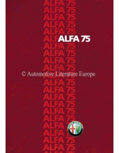 1985 ALFA ROMEO 75 BROCHURE DUITS