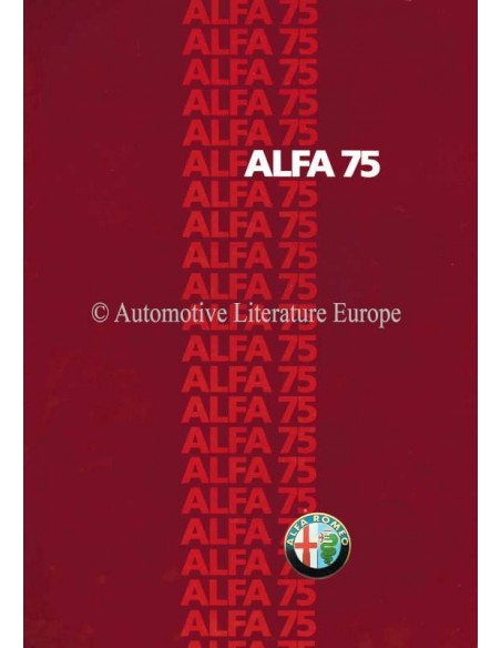 1985 ALFA ROMEO 75 PROSPEKT DEUTSCH