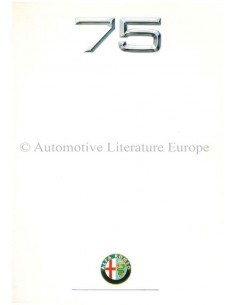 1989 ALFA ROMEO 75 PROSPEKT ITALIENISCH