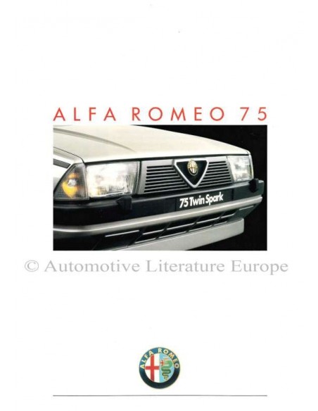 1988 ALFA ROMEO 75 BROCHURE FRANS
