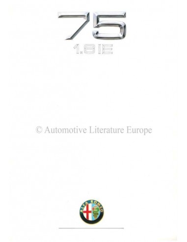 1989 ALFA ROMEO 75 PROSPEKT DEUTSCH