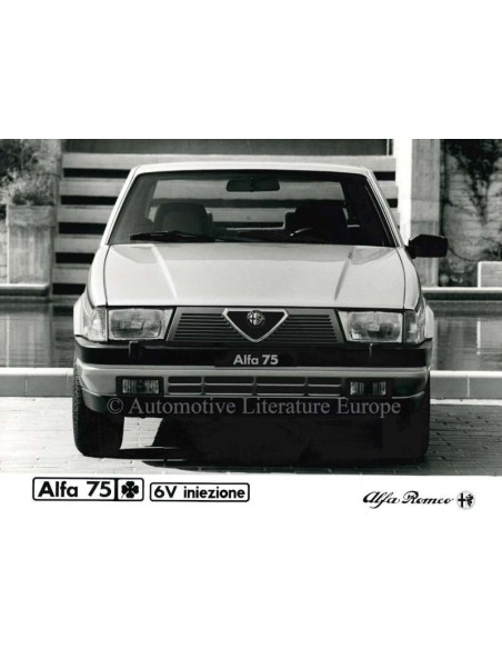 1987 ALFA ROMEO 75 QV V6 INIEZIONE PRESSE BILD
