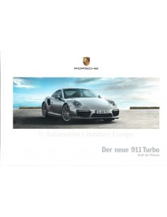 2016 PORSCHE 911 TURBO HARDCOVER PROSPEKT DEUTSCH