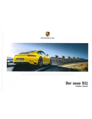 2015 PORSCHE 911 CARRERA HARDCOVER BROCHURE DUITS